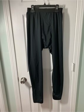 Men's Black Long Underwear Bottoms - Comfortable Base Layer